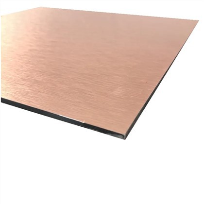 4 * 8ft Brushed Wiċċ Aluminju Folja Komposti Panel Display Sinjali ACP Sheet